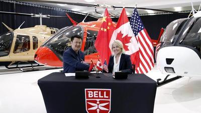First three Bell 505 Jet Ranger X helicopters delivered to China