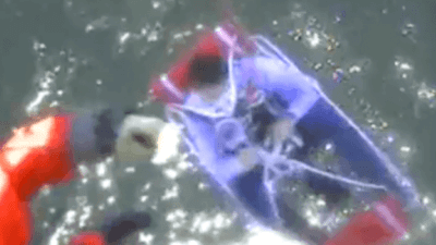 US coast guard medevacs injured fisherman