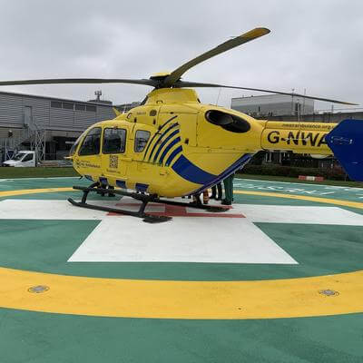Royal Preston Hospital unveils upgraded helipad