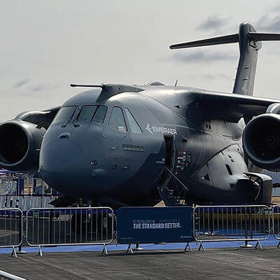 Embraer plane parked
