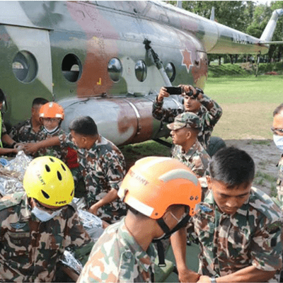 Nepal flood rescue