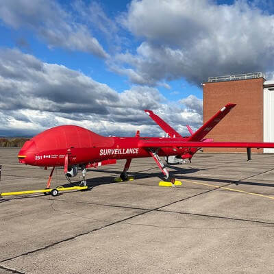 Drone parked