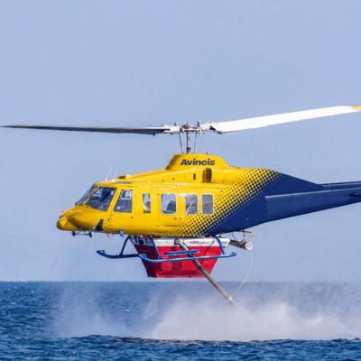 Avincis branded McDermott Bell 214ST helicopter