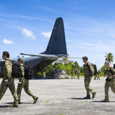 New Zealand Defence Force arrives in Cook Islands 