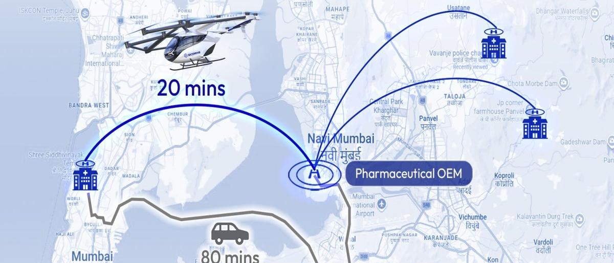 SkyDrive assesses eVTOL medical logistics routes in Mumbai and Delhi