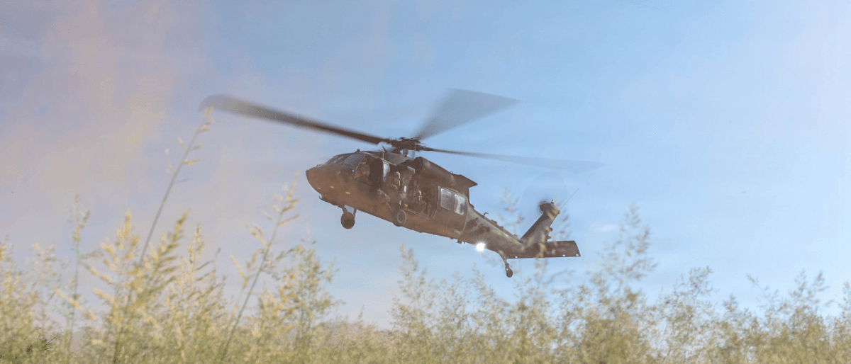 US UH-60L Black Hawk helicopter