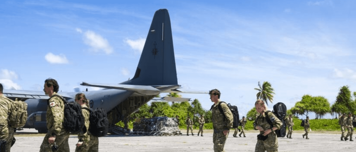 New Zealand Defence Force arrives in Cook Islands 