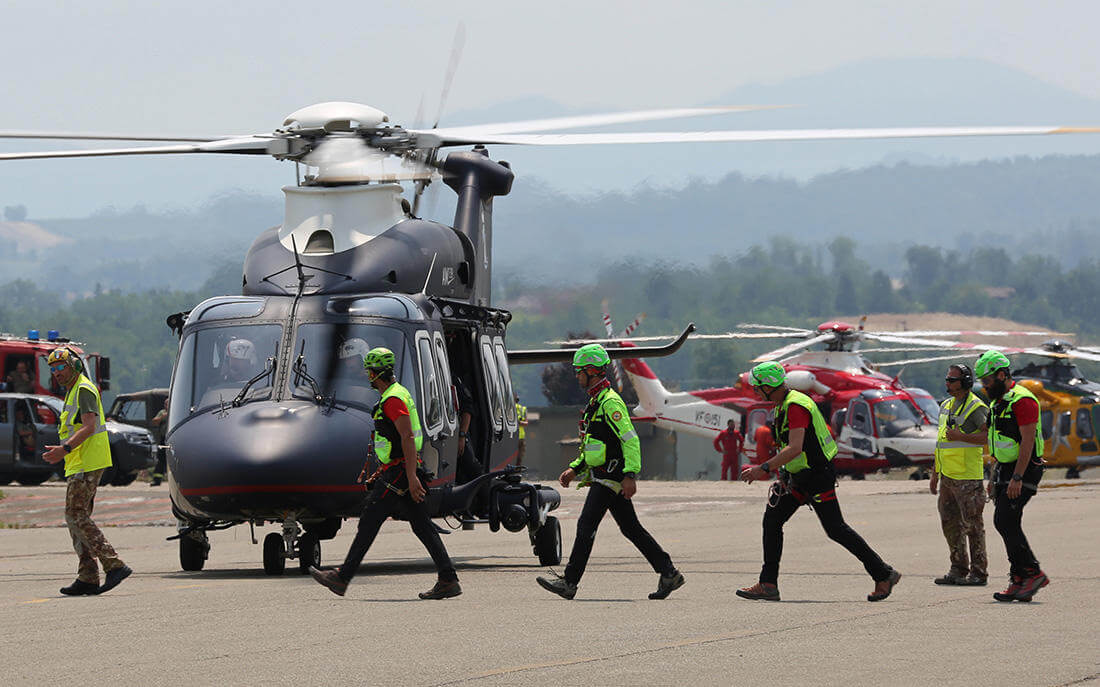 Helicopter crew