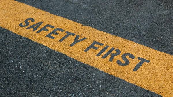 Decorative safety first image.
