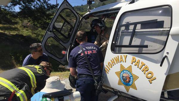 California Highway Patrol rescue helicopter