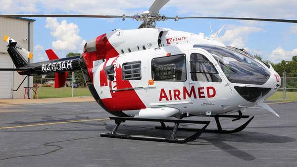 Metro Aviation's EC145e, which it delivered to Utah towards the end of 2018