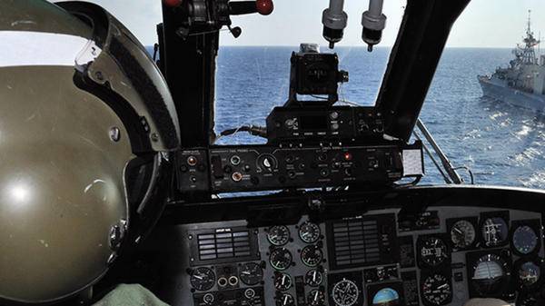 RCAF Sea King helicopter rescue cockpit