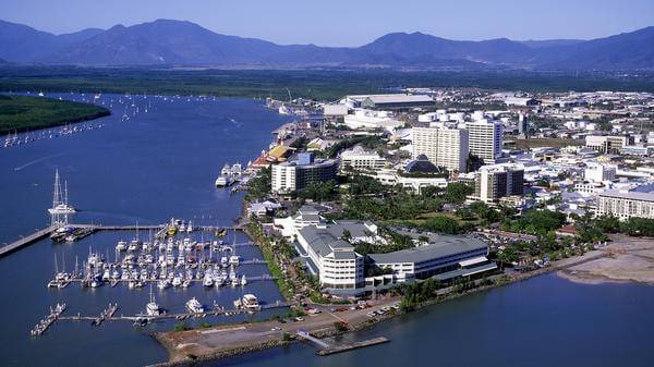 aerial view of Cairns, North Queensland, Australia