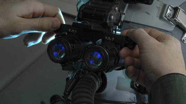 night vision goggle training set up