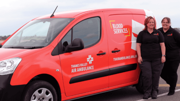 Thames Valley Air Ambulance blood delivery drivers