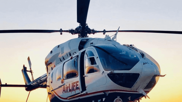 San Antonio AirLIFE helicopter runway bell 407