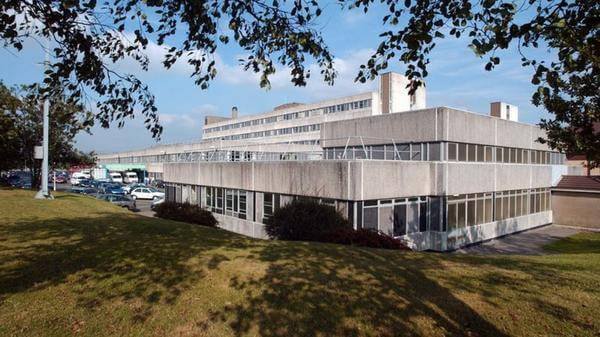 Prince Charles Hospital helipad in Merthyr Tydfil 