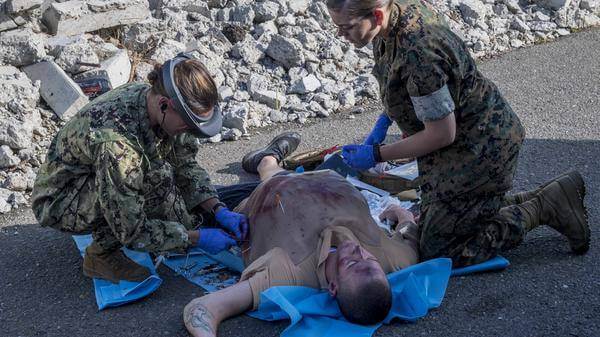 US Air Force medevac training