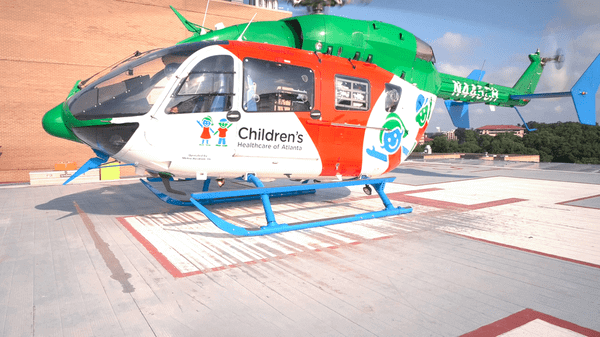 Childrens HOspital helicopter EC145e