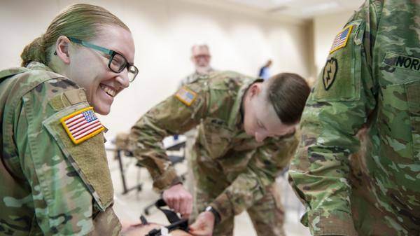 Combat medics train on next-gen simulators