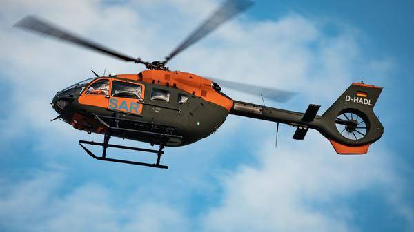 German Armed Forces’ (Bundeswehr) search and rescue service's H145 in flight_