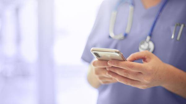 nurse mobile phone hospital
