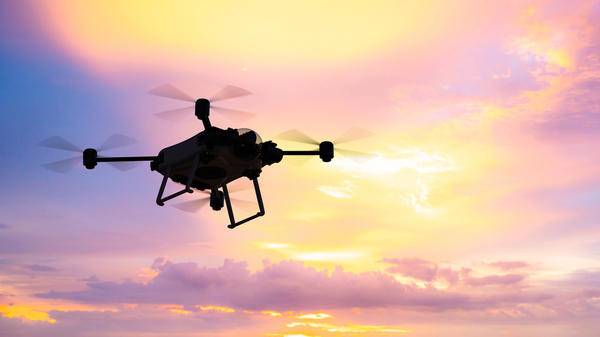 Drone in the sky