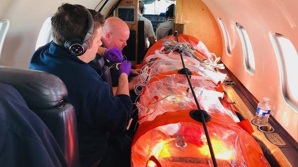 capital Air Ambulance patient inflight covid19