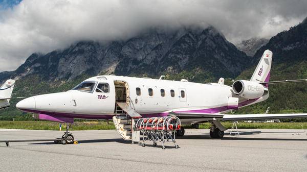 Tyrol Air Ambulance isolation chamber