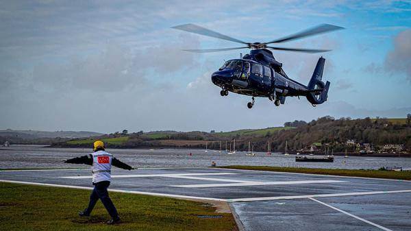 Royal Navy helicopter pad