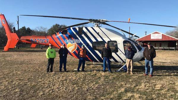 Care Flite Bell helicopter