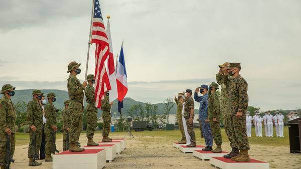Japanese, French, Australian, and US troops kick off Exercise Jeanne D'Arc 21