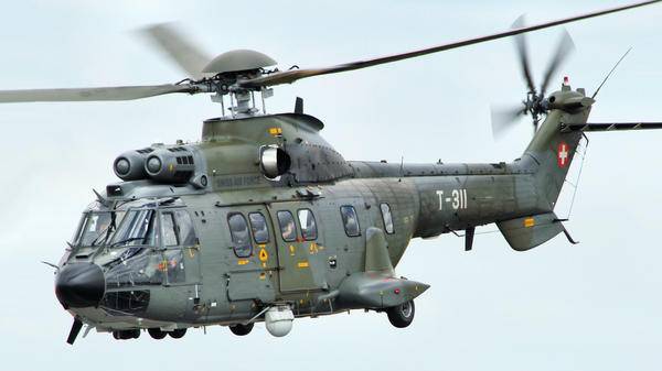 Swiss Armed Forces Super Puma helicopter