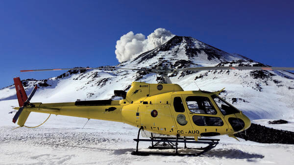 Ecocopter Chile volcanos