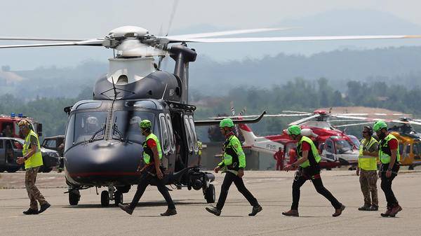 Helicopter crew