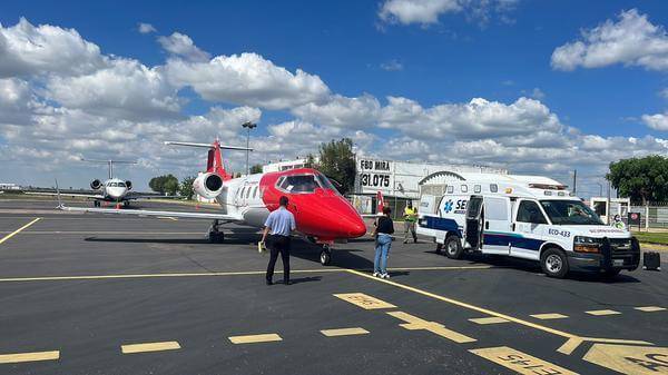 Ground to air transport of pediatric burn case