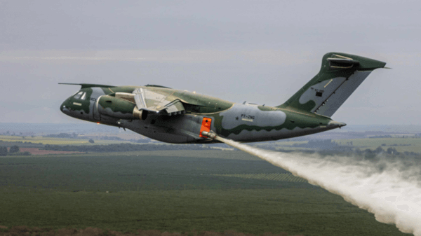Embraer firefighting test
