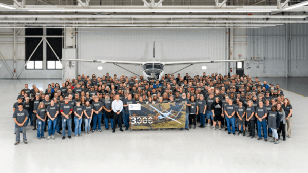 Textron's 3,000th Cessna Caravan