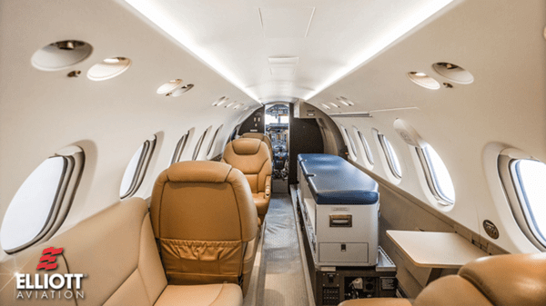 Interior of plane