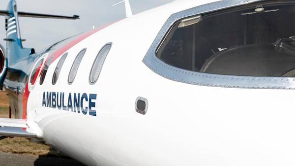 Air ambulance jet