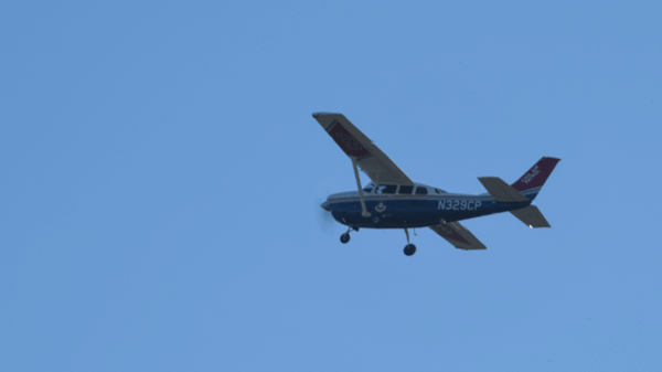 Volunteer Civil Air Patrol plane flying