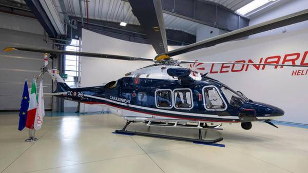 Image of AW169M helicopter supplied to Italian Carabinieri