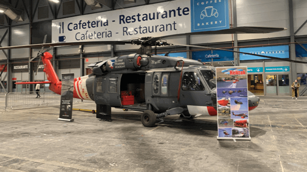 Grey helicopter
