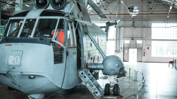 Grey helicopter