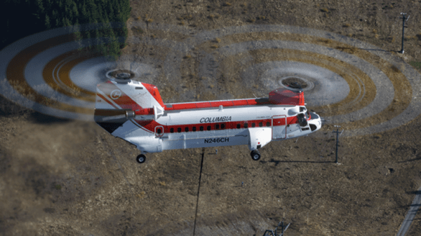 Helicopter hovering