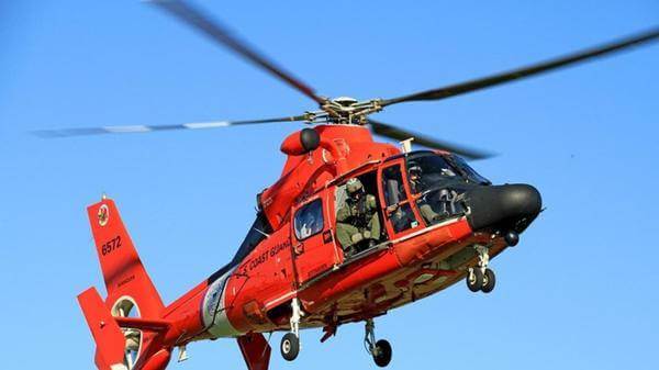Image of US Coast Guard MH-60 helicopter