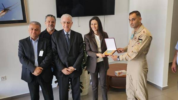 Cypriot Environment Minister, Maria Panayiotou and Jordanian Air Force
