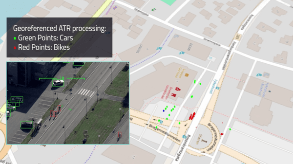 Map of georeferenced ATR processing