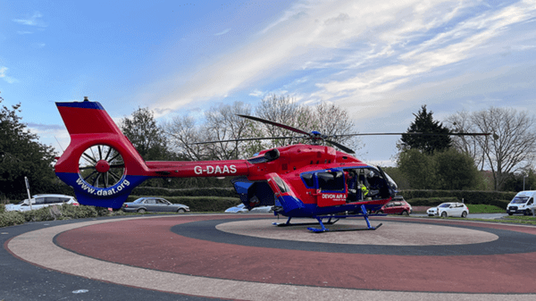 Helicopter parked