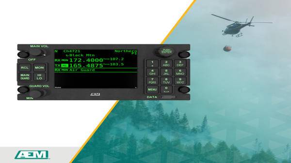 AEM achieves new STC for MTP136D aerial firefighting radio 